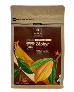 [ 頂級巧克力 ] 法國CACAO BARRY 34%札飛柔滑調溫白巧克力 (鈕扣型)