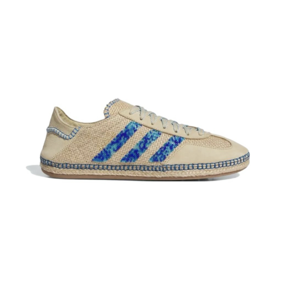 Clot x Adidas Originals Gazelle Linen Khaki Light Blue 亞麻卡其 IH3641