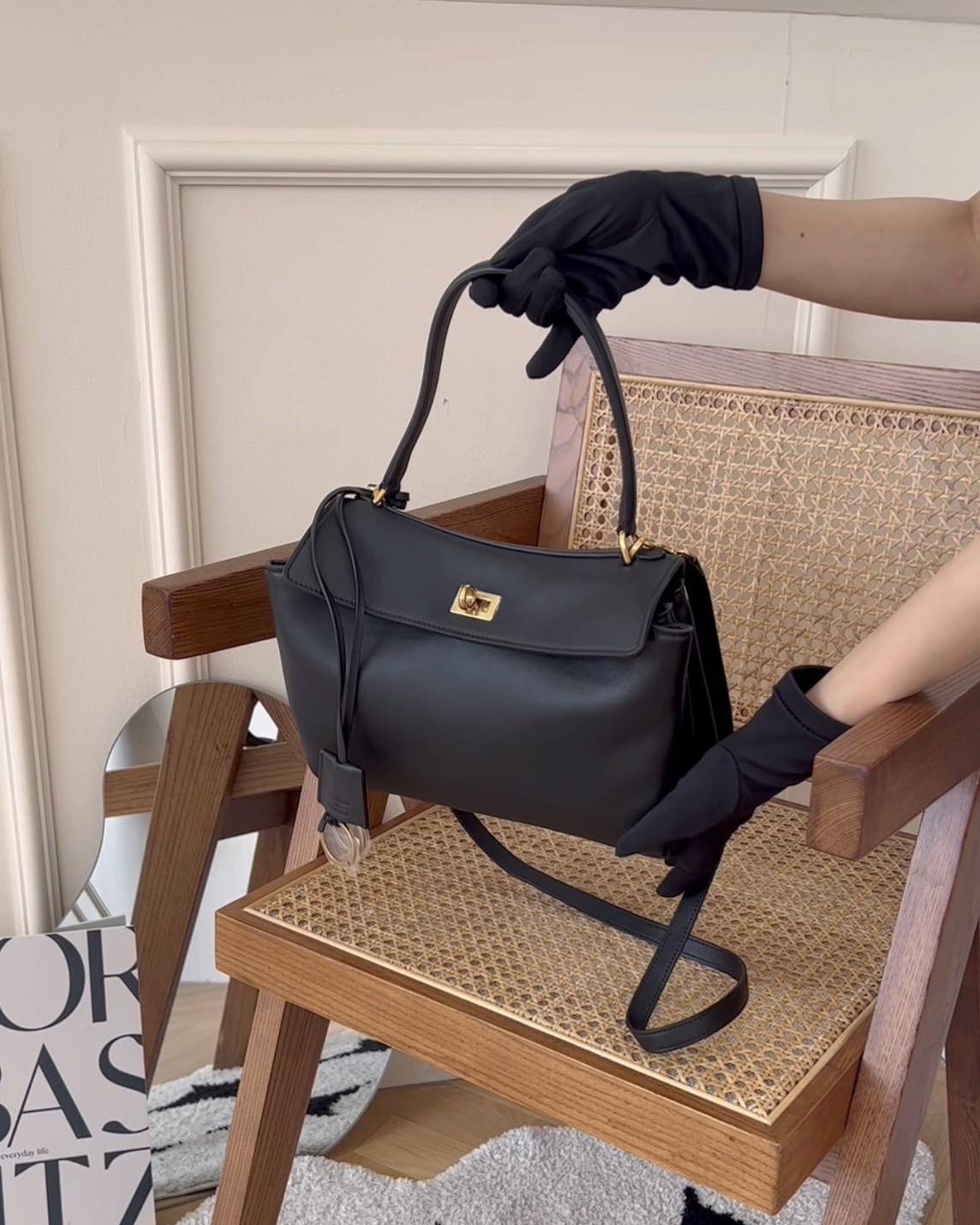 BALENCIAGA｜RODEO 小號手提包 黑色