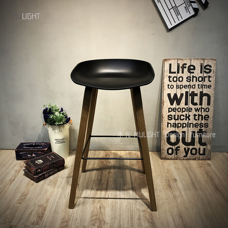 限時優惠-北歐大椅面包覆高腳椅(僅此1張)