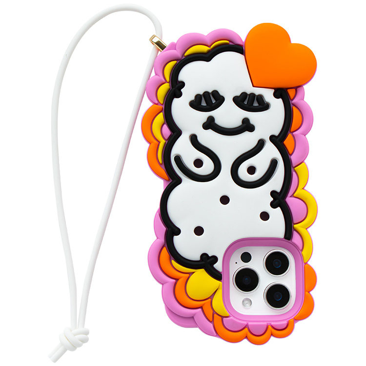 Candies iPhone 16 Pro Max - 繽紛綻放睡寶(愛心橘)