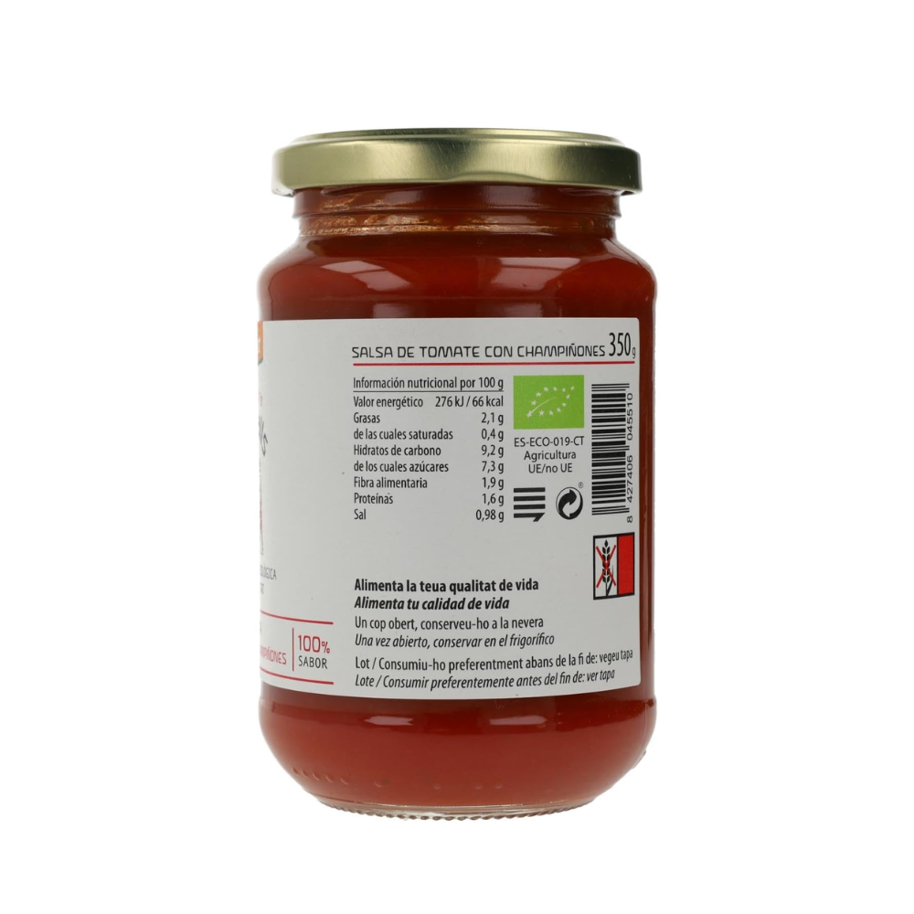 cal valls - 有機純素無添加糖蘑菇番茄醬 ! Demeter認證 (意粉醬, 薄餅醬, 湯底) (350g) (55721)