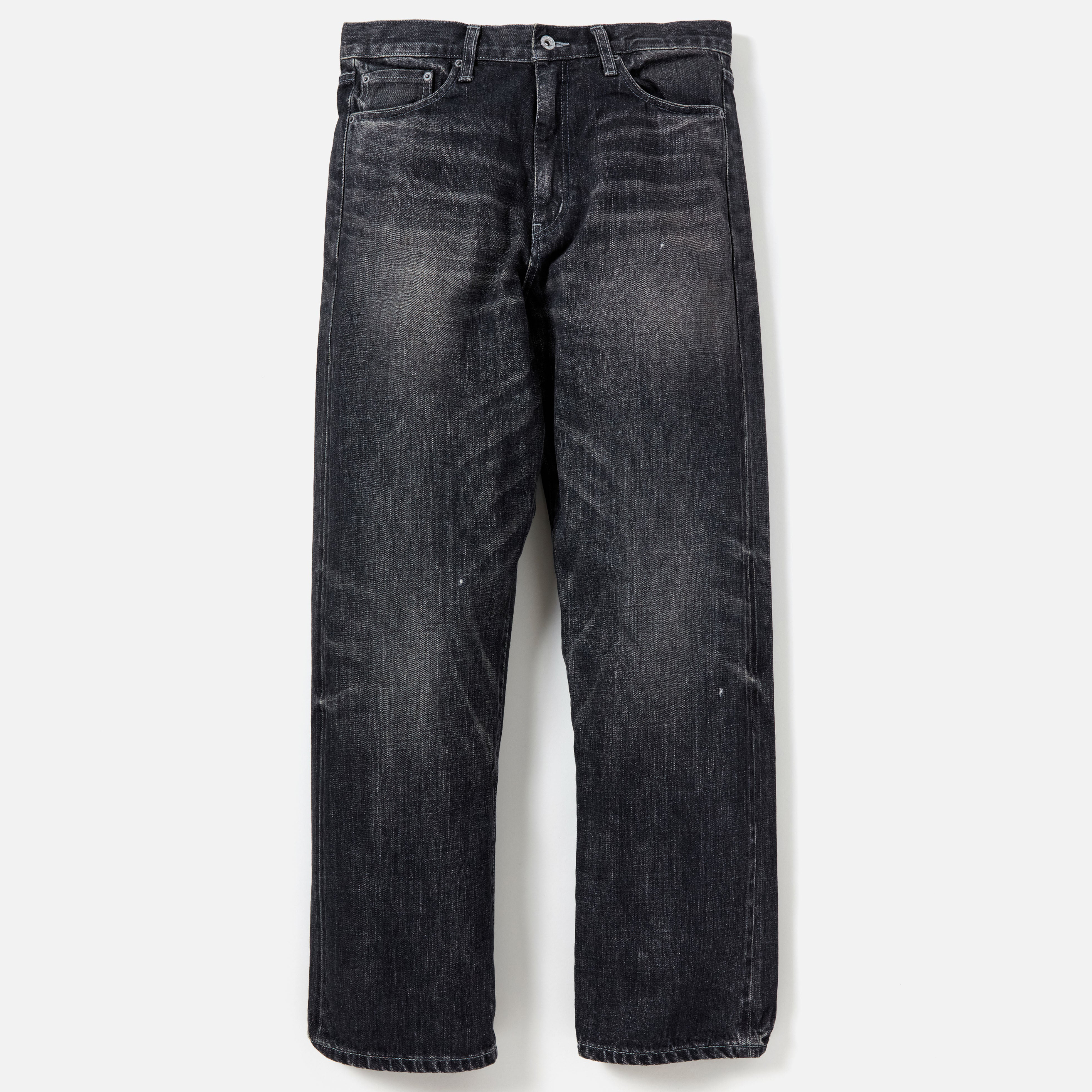 -(B4c02)-NEIGHBORHOOD WASHED DENIM DP BASIC PANTS 水洗牛仔褲  丹寧藍/黑色-242XBNH-PTM05