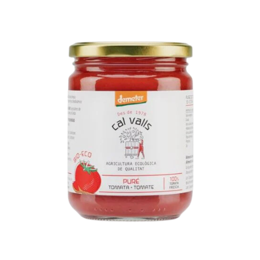 cal valls - 有機純素無加糖100%純番茄蓉 減鹽！Demeter認證 (意粉醬，Pizza番茄醬，茄膏茄汁）(400g) (55720)