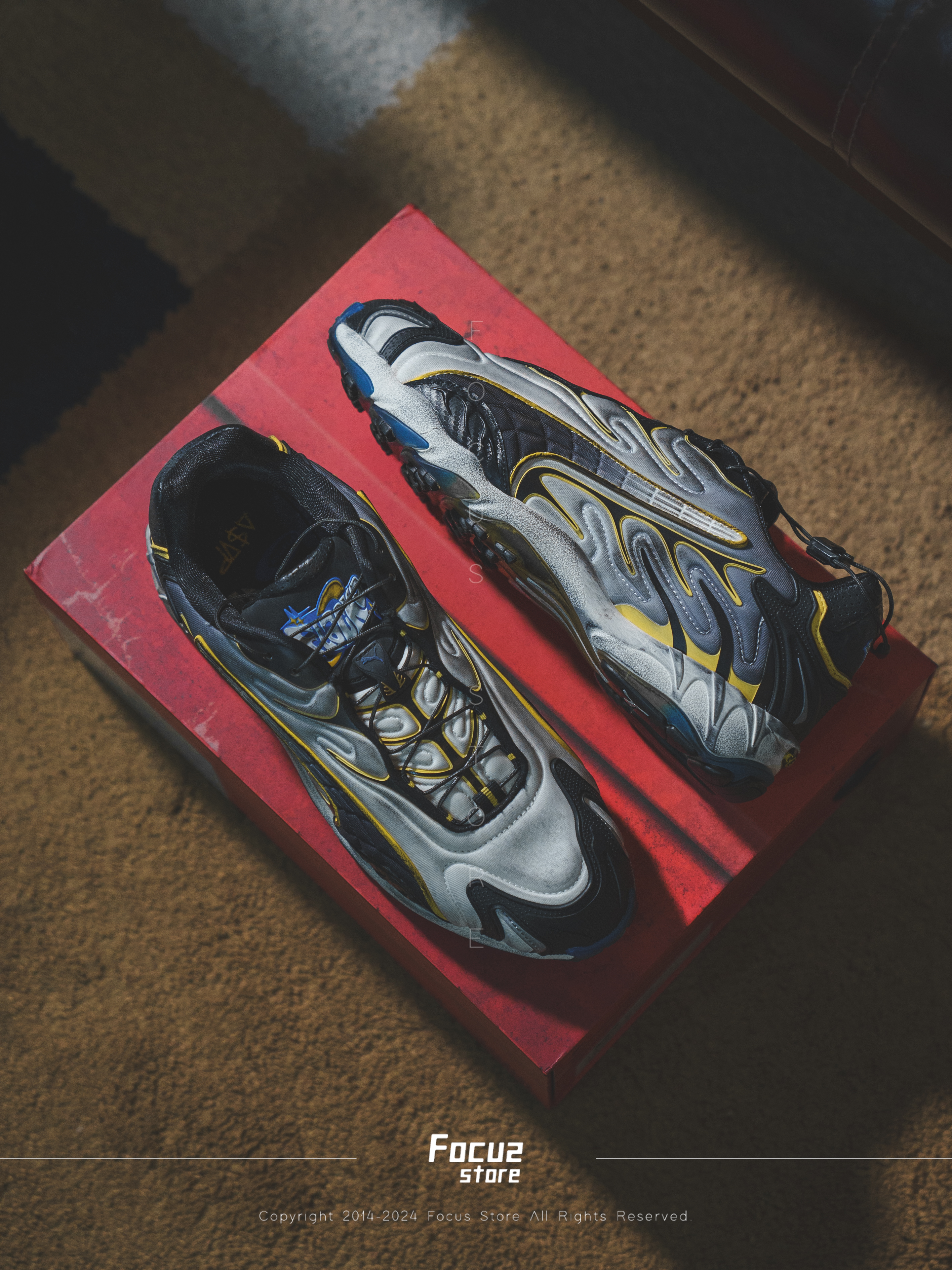 【Focus Store】預購 A$AP Rocky x Puma Inhale "Distressed Pack - Warm White Pelé Yellow " 白黃 402456-01