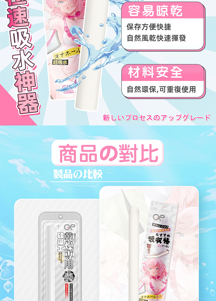 GXP|飛機杯專用高分子纖維吸水棒