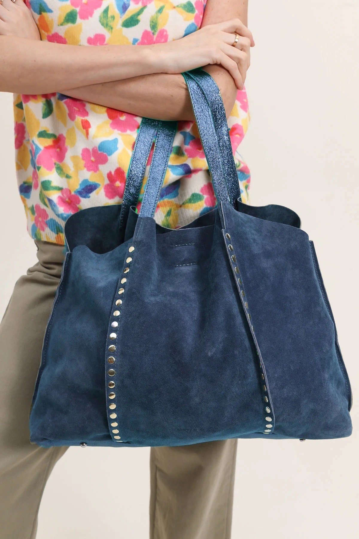 Cherry Paris Leather Gaelle 4103 Marine 海藍