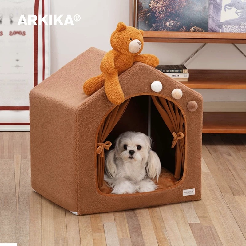 ARKIKA宠物窝 小熊趣味帐篷屋 54*52*40cm