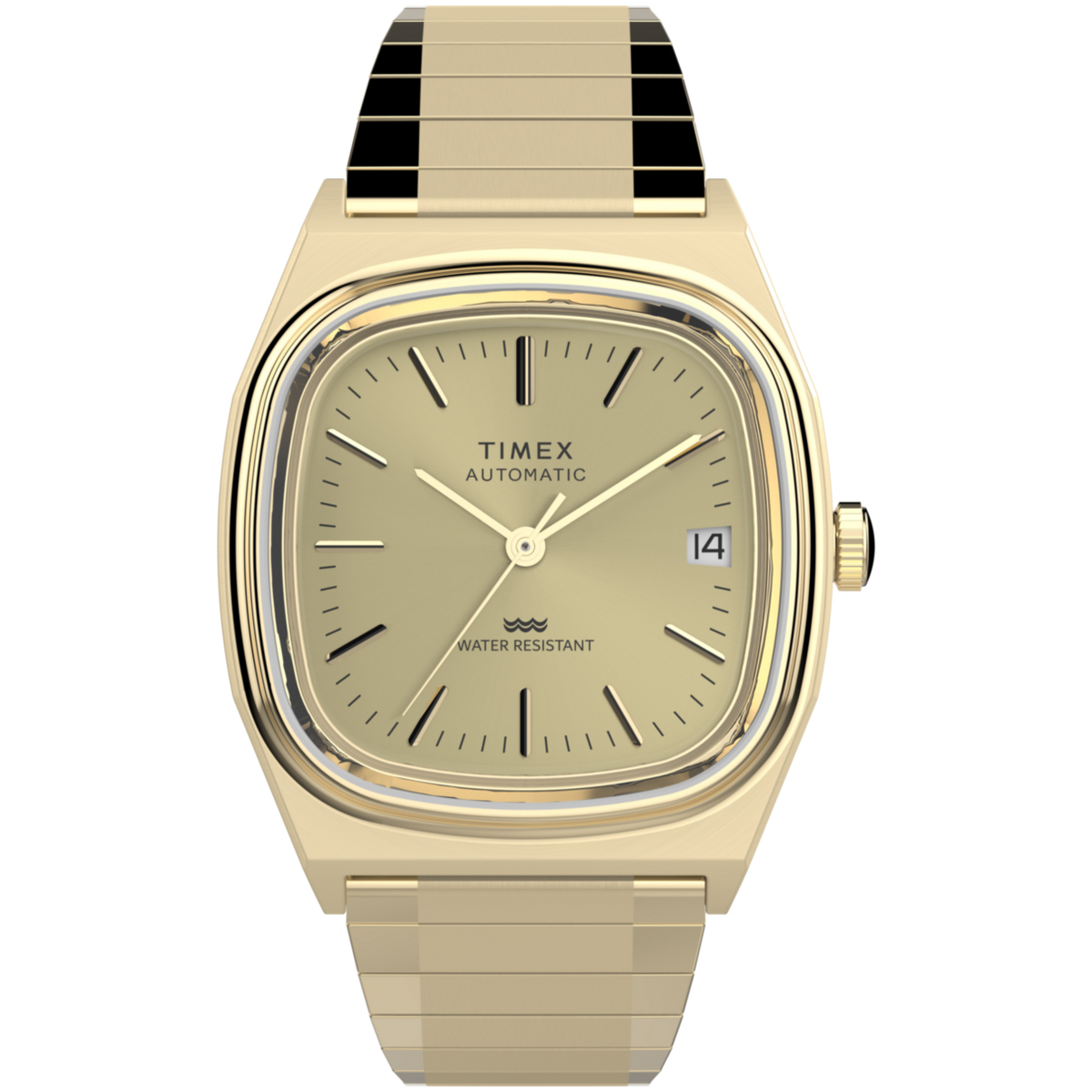 TIMEX 1983 Men's Automatic E Line Reissue Watch 金色 機械錶 TW2Y07200