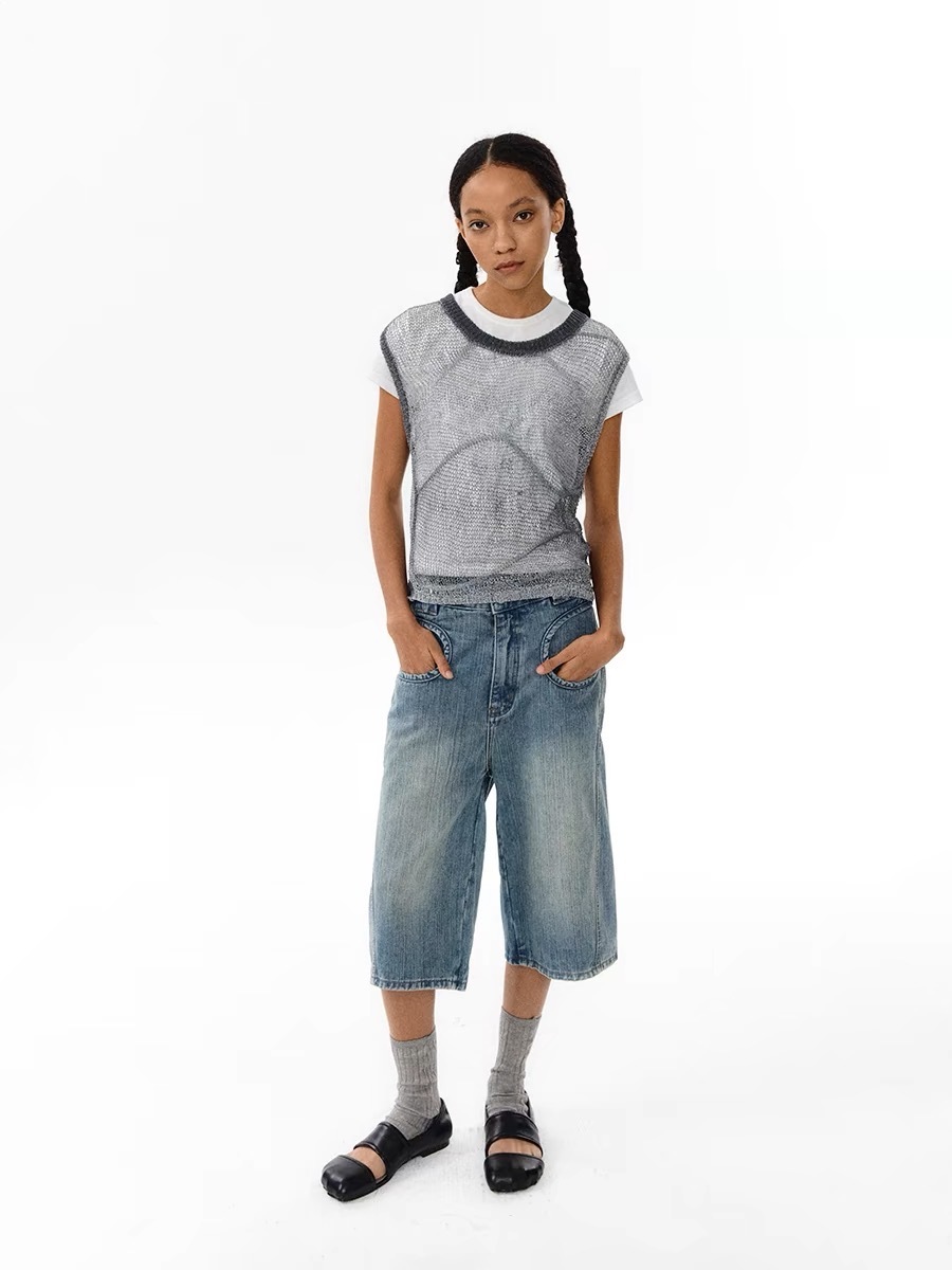 CONP 樹影漸變針織上衣