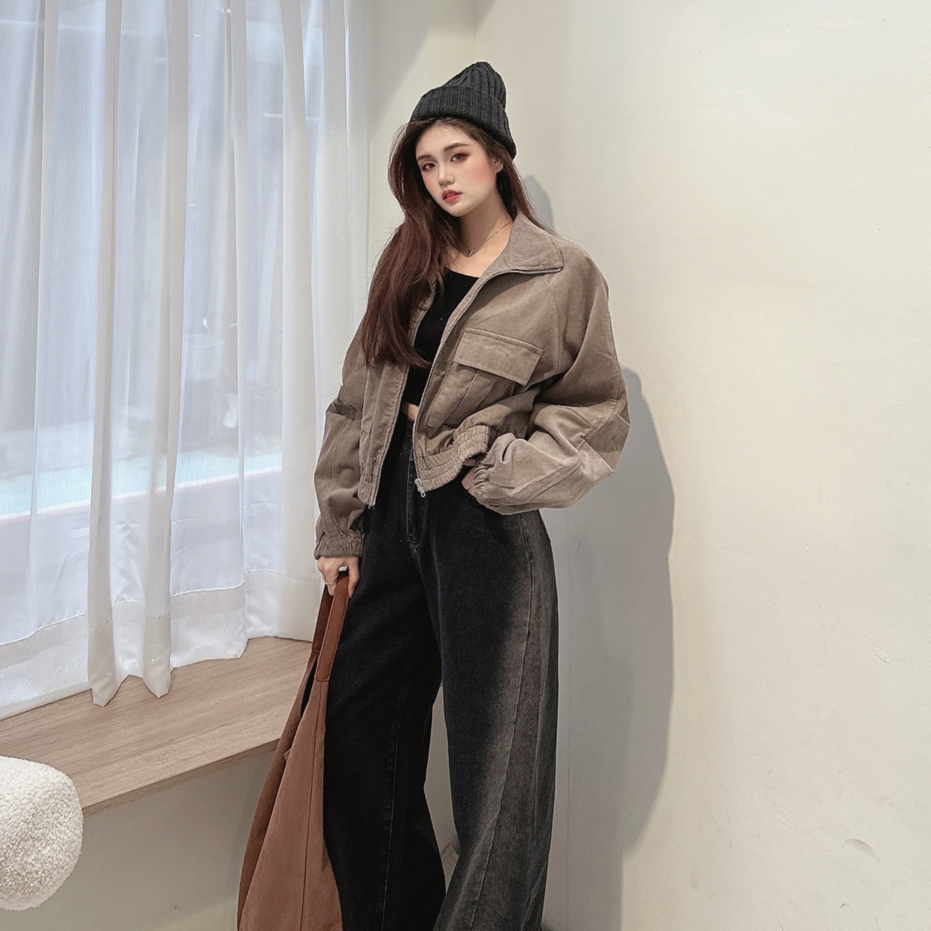 燈心絨雙口袋夾克/二色