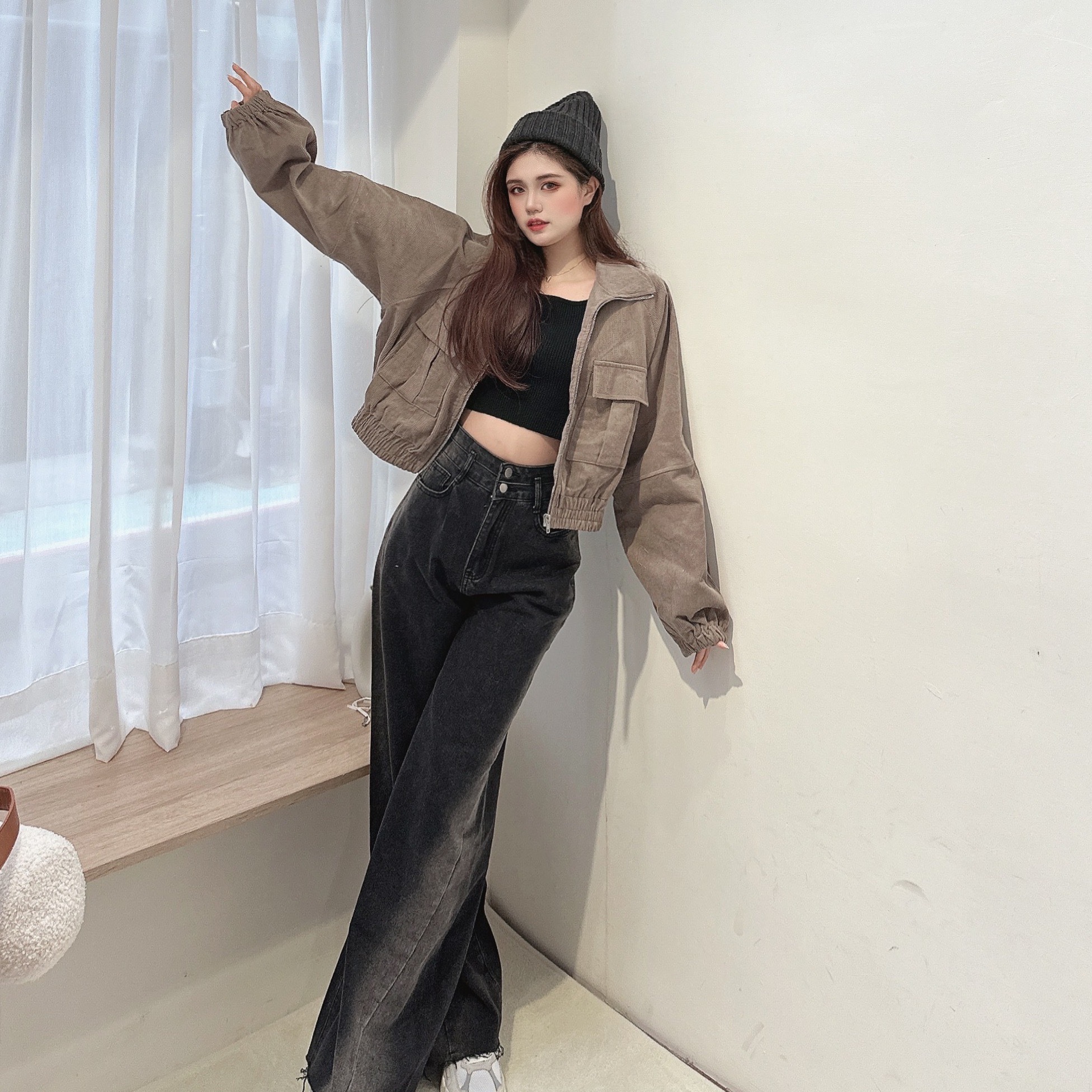 燈心絨雙口袋夾克/二色