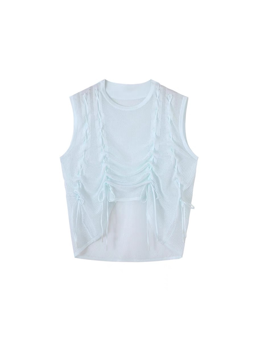 CONP 夏日抽摺針織背心