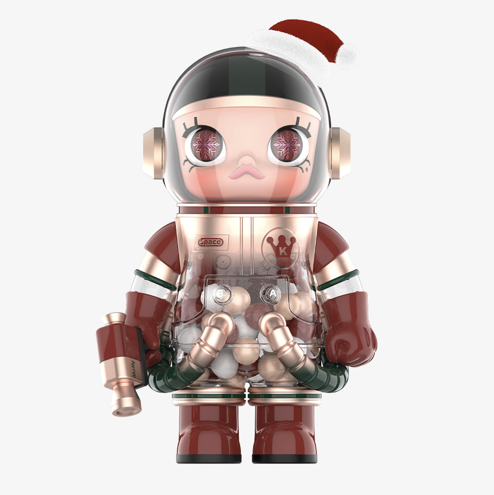 POP MART MEGA SPACE MOLLY 400% 聖誕2024 泡泡瑪特 雪花 彩球