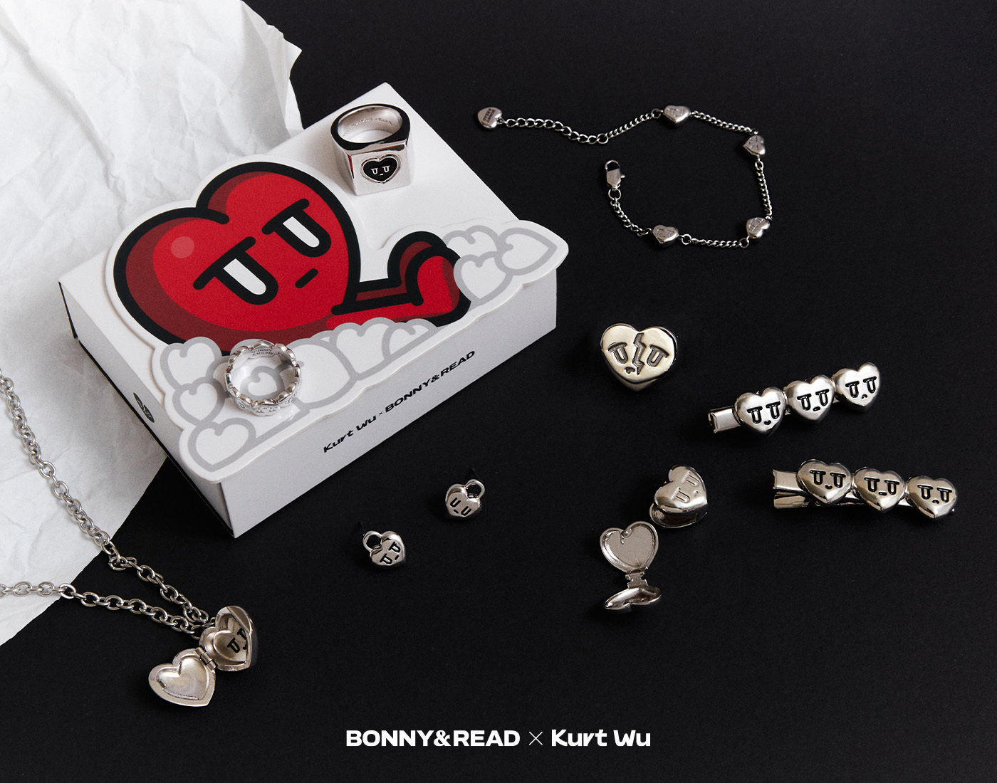 飾品,kurt聯名,kurt wu,愛心,戒指,rings