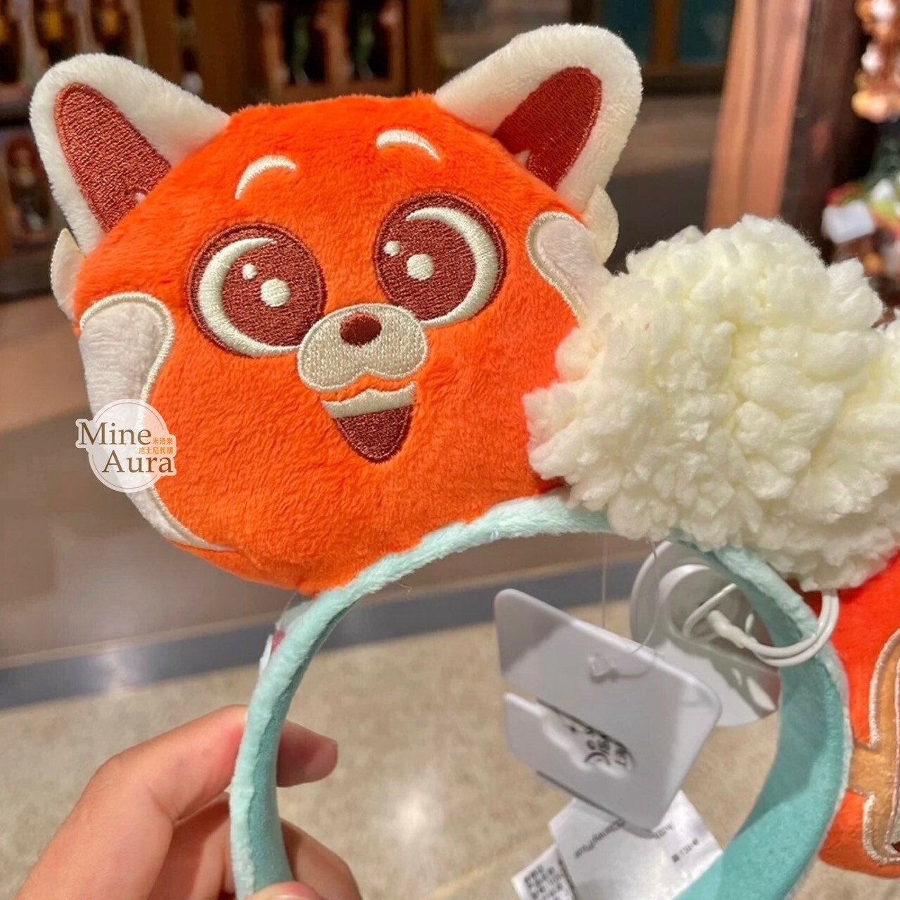 紅熊貓 美美 Meilin 造型 髮圈 髮箍 青春養成記 Turning Red -上海迪士尼樂園