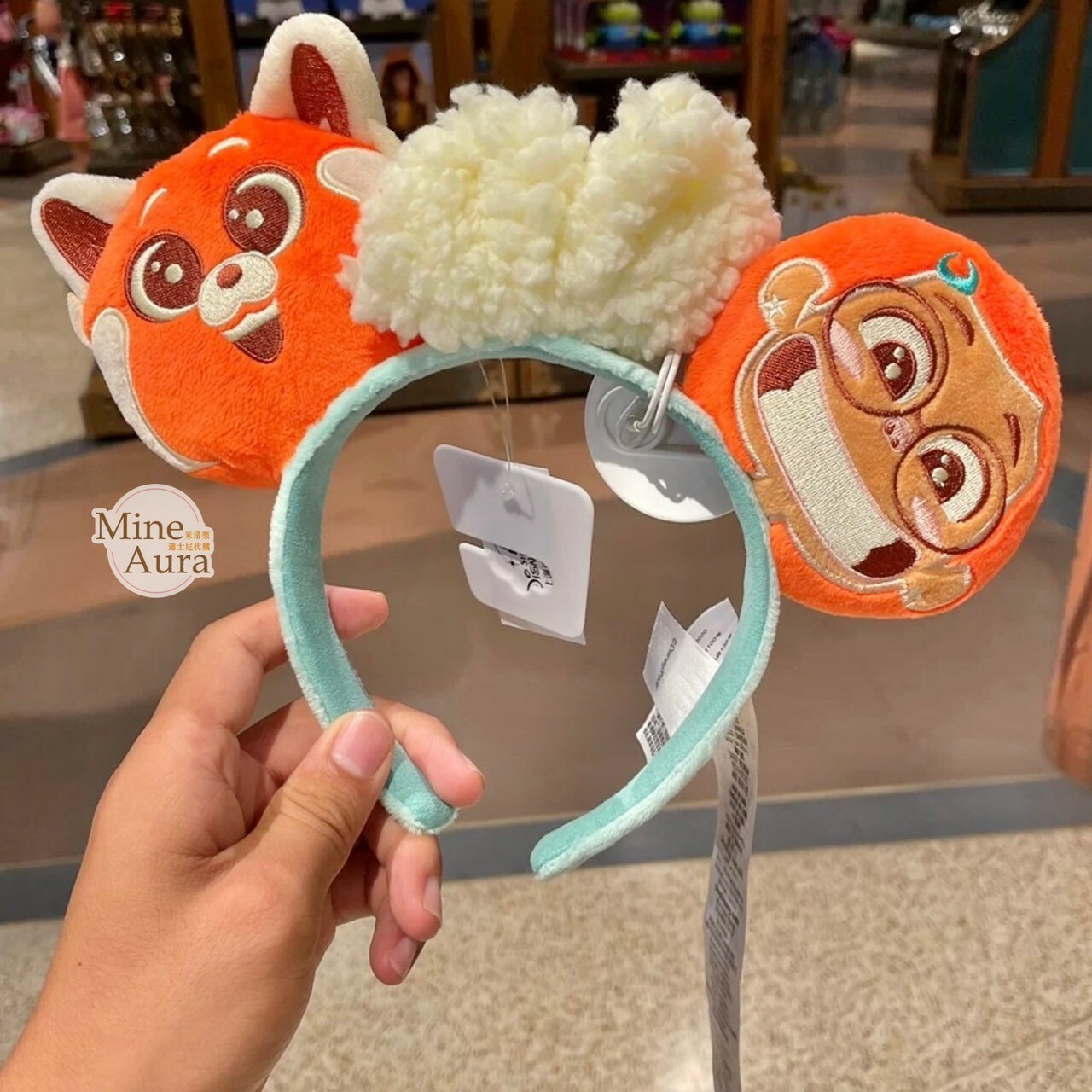 紅熊貓 美美 Meilin 造型 髮圈 髮箍 青春養成記 Turning Red -上海迪士尼樂園