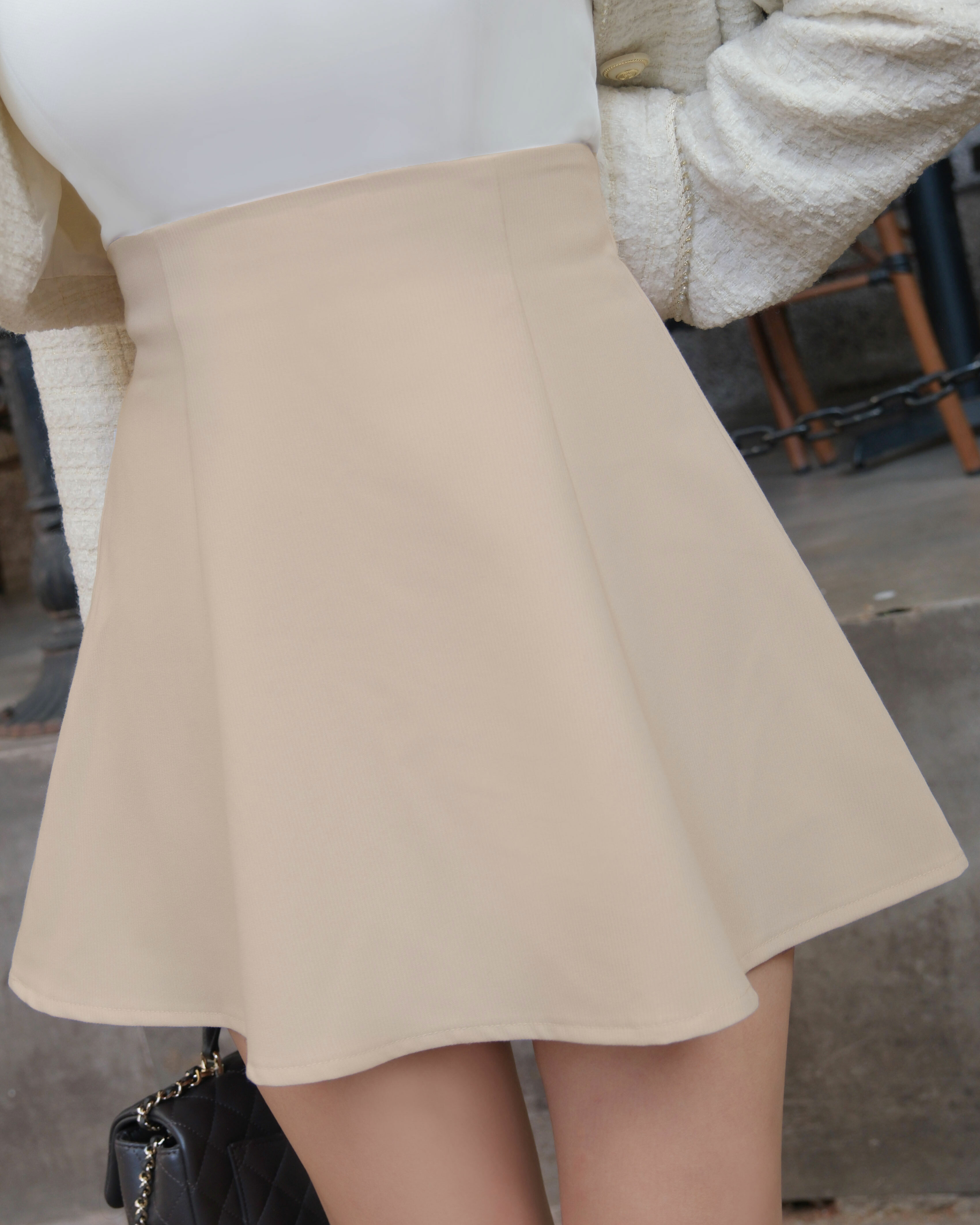 訂製-百搭直紋甜美傘裙