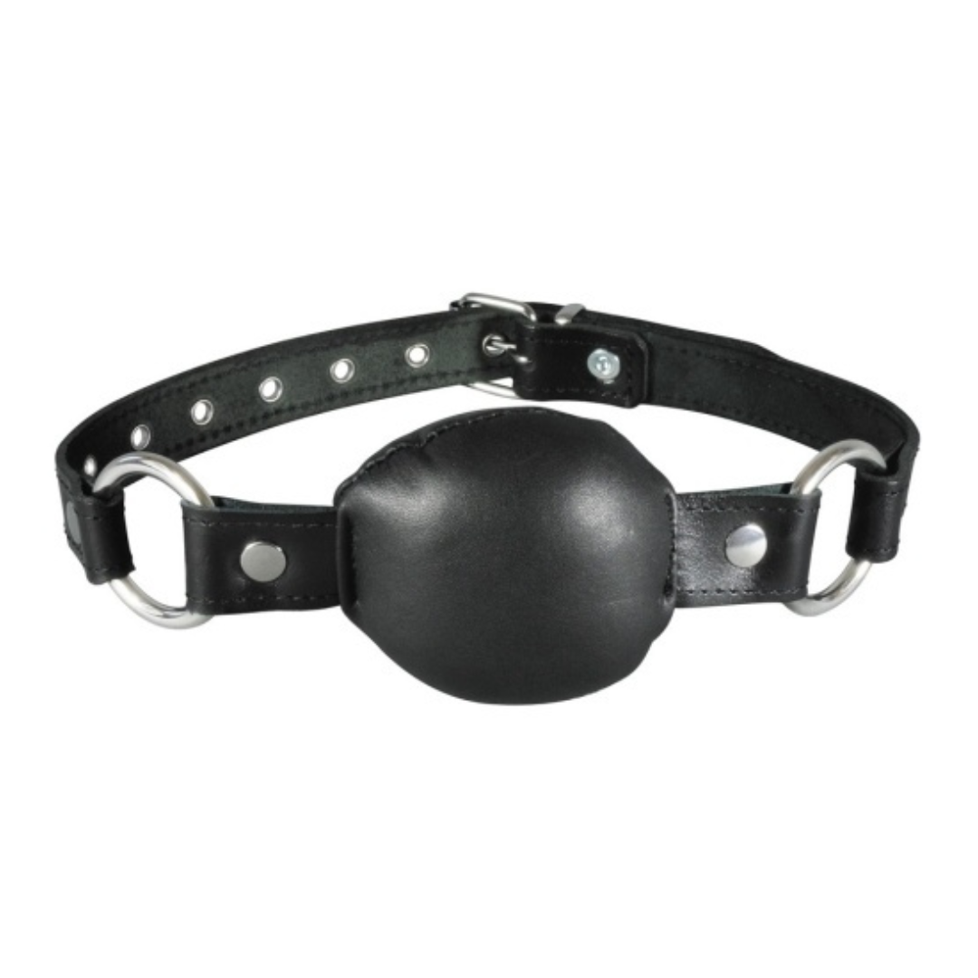 XX-Dreamstoys Leather Mouth Gag - Black