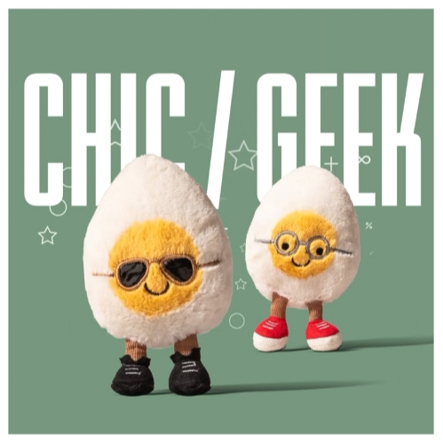 【樂森藥局】英國 Jellycat Amuseable Boiled Egg Geek 書生眼鏡水煮蛋14cm/公分