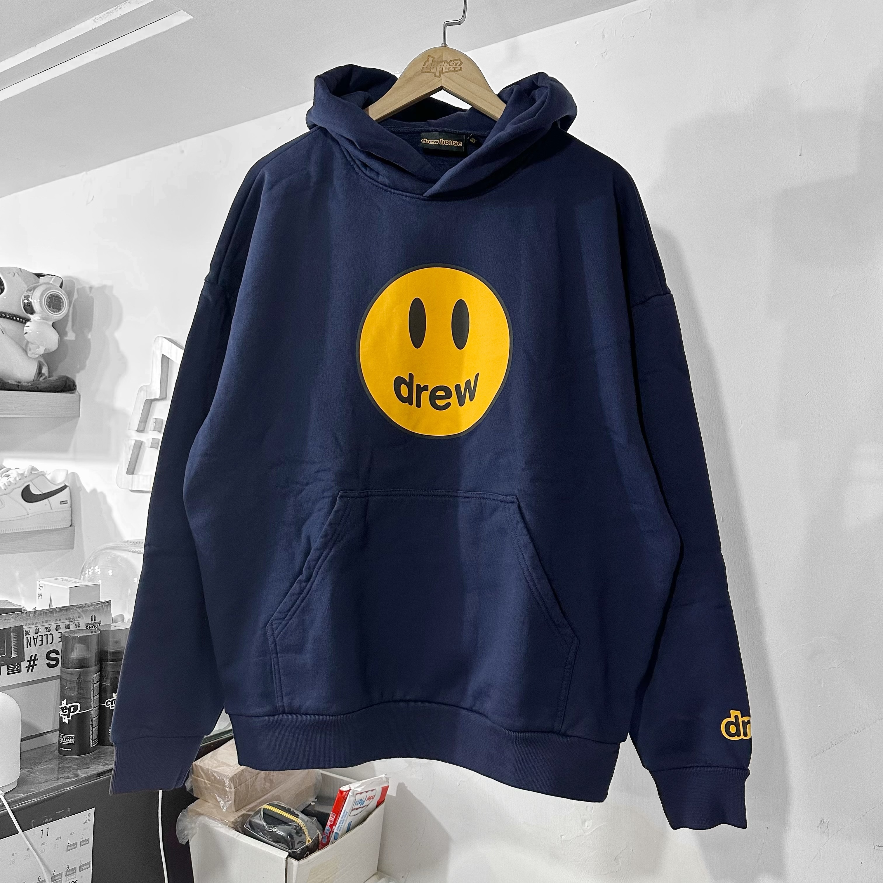 Drew House Mascot SS Hoodie Dark Navy 深藍