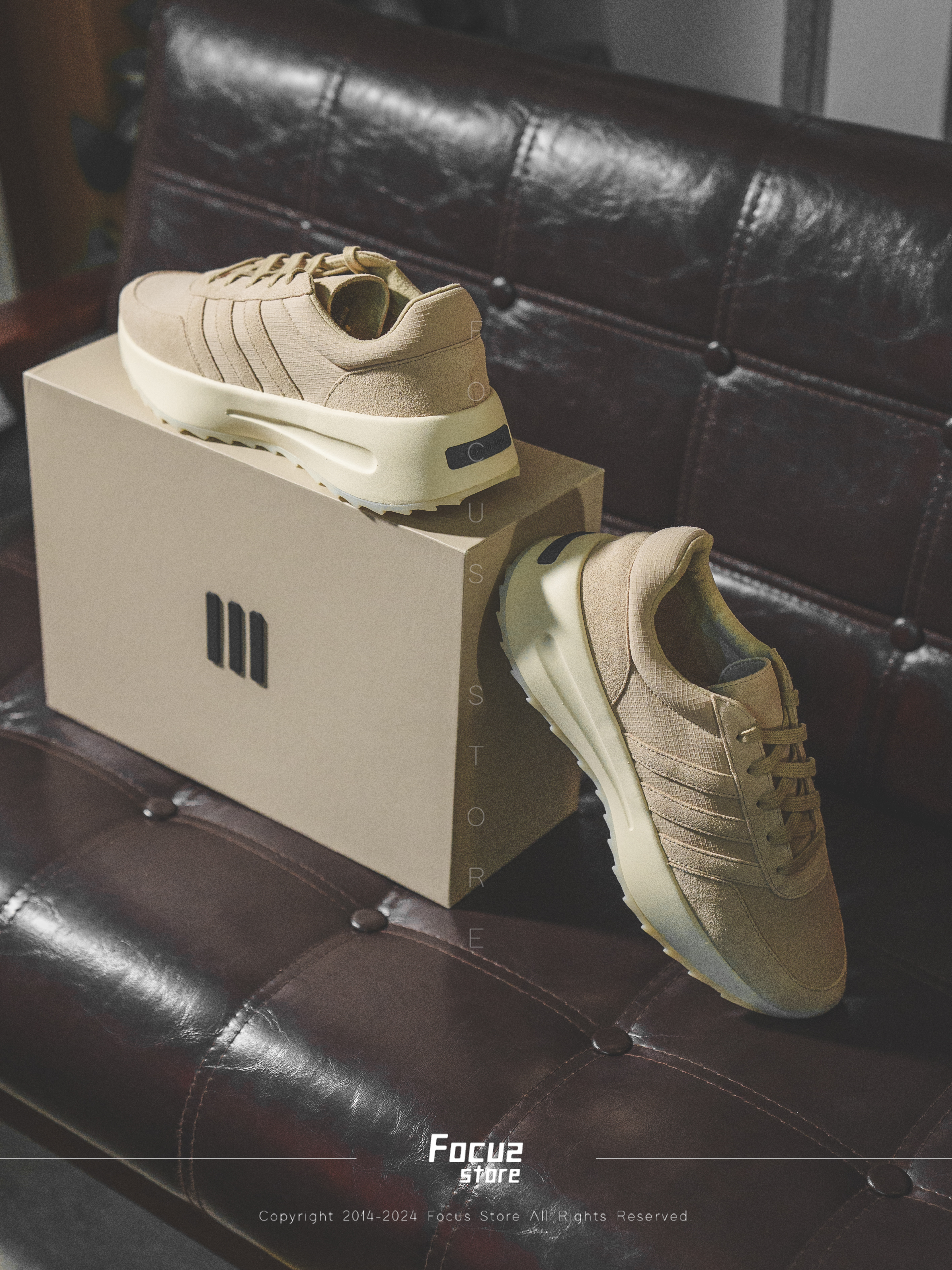 【Focus Store】預購 Fear of God Athletics x Adidas Los Angeles Runner "Clay" 卡其 FOG聯名 IF4215