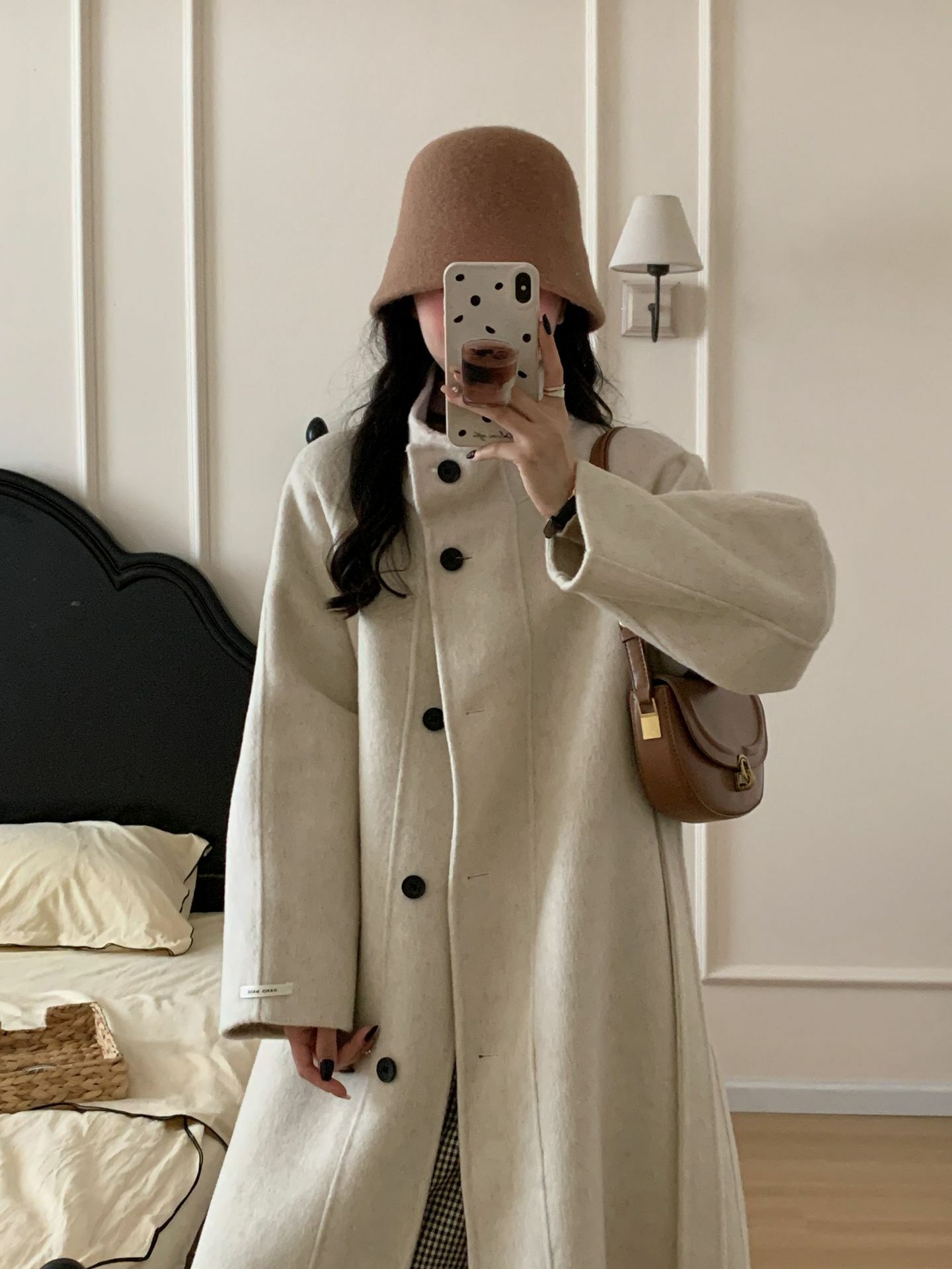 ᴷᴼᴿᴱᴬ <現貨>正韓🇰🇷復古法式長版大衣（三色）