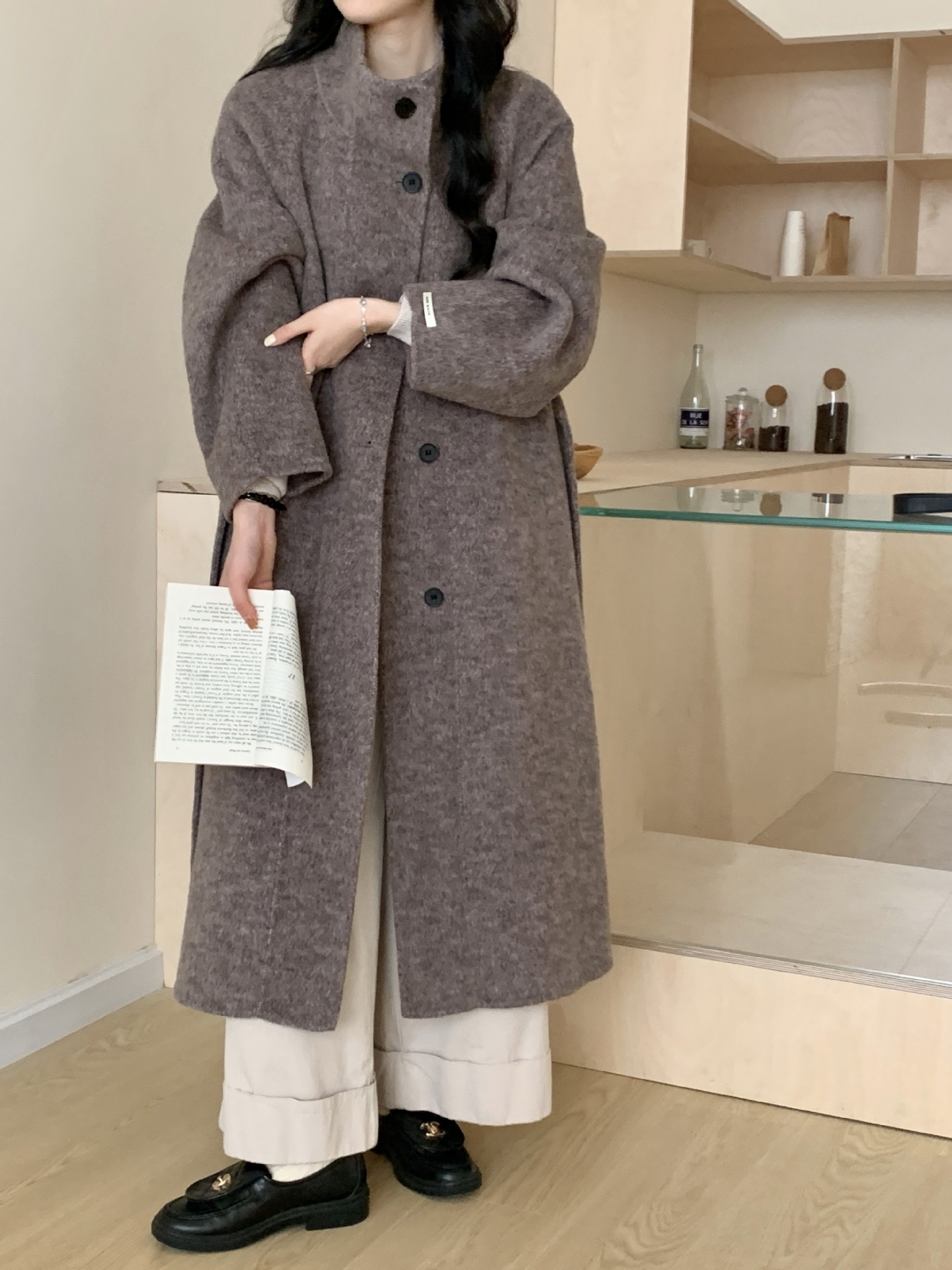 ᴷᴼᴿᴱᴬ 正韓🇰🇷復古法式長版大衣（三色）