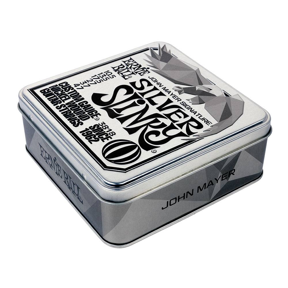 Ernie Ball Ernie Ball Signature Strings 3818 John Mayer Silver Slinky 電吉他套弦 (三入鐵盒裝) 10.5-47 第 4 張圖片｜三峽吉他 / Bass