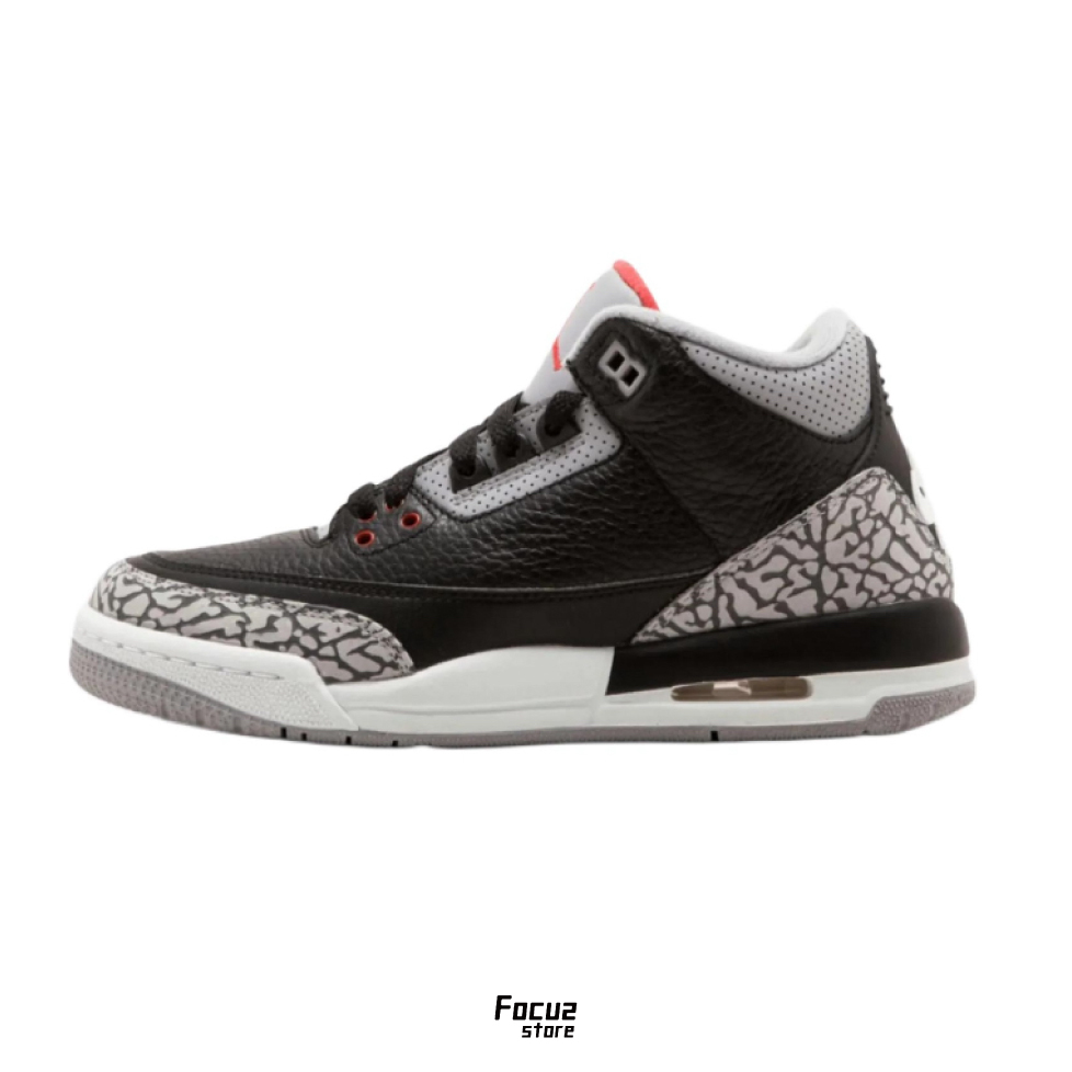 【Focus Store】現貨秒發 Nike Air Jordan 3 GS "Black Cement" 黑水泥 大童 DM0967-010