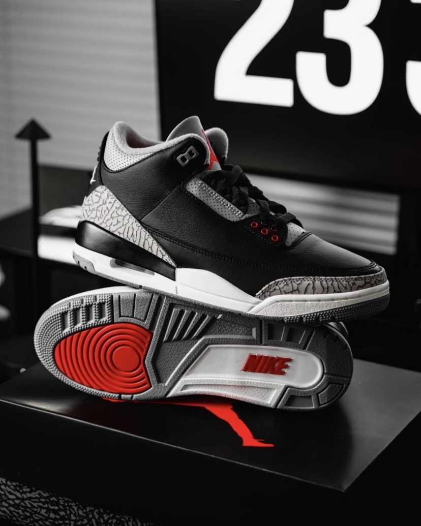 【Focus Store】現貨秒發 Nike Air Jordan 3 GS "Black Cement" 黑水泥 大童 DM0967-010