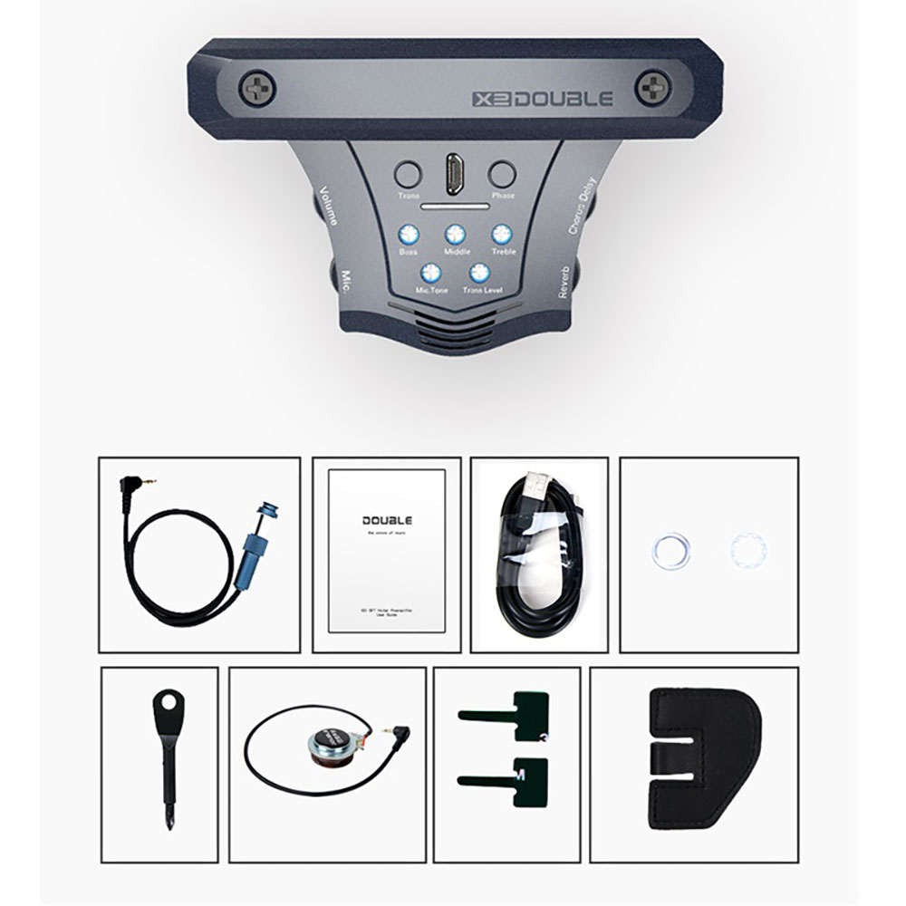 DOUBLE DOUBLE X2 G0 吉他精靈 加震拾音器 雙系統拾音器 第 3 張圖片｜三峽吉他 / Bass