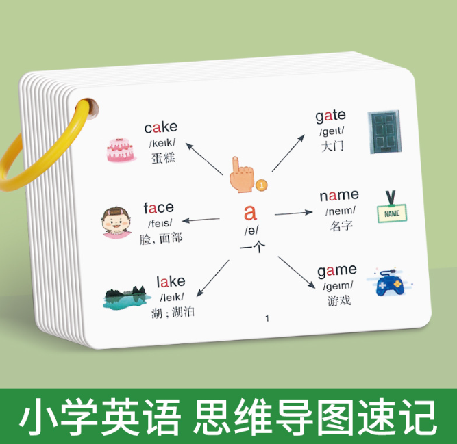 小学英语600词（60张）