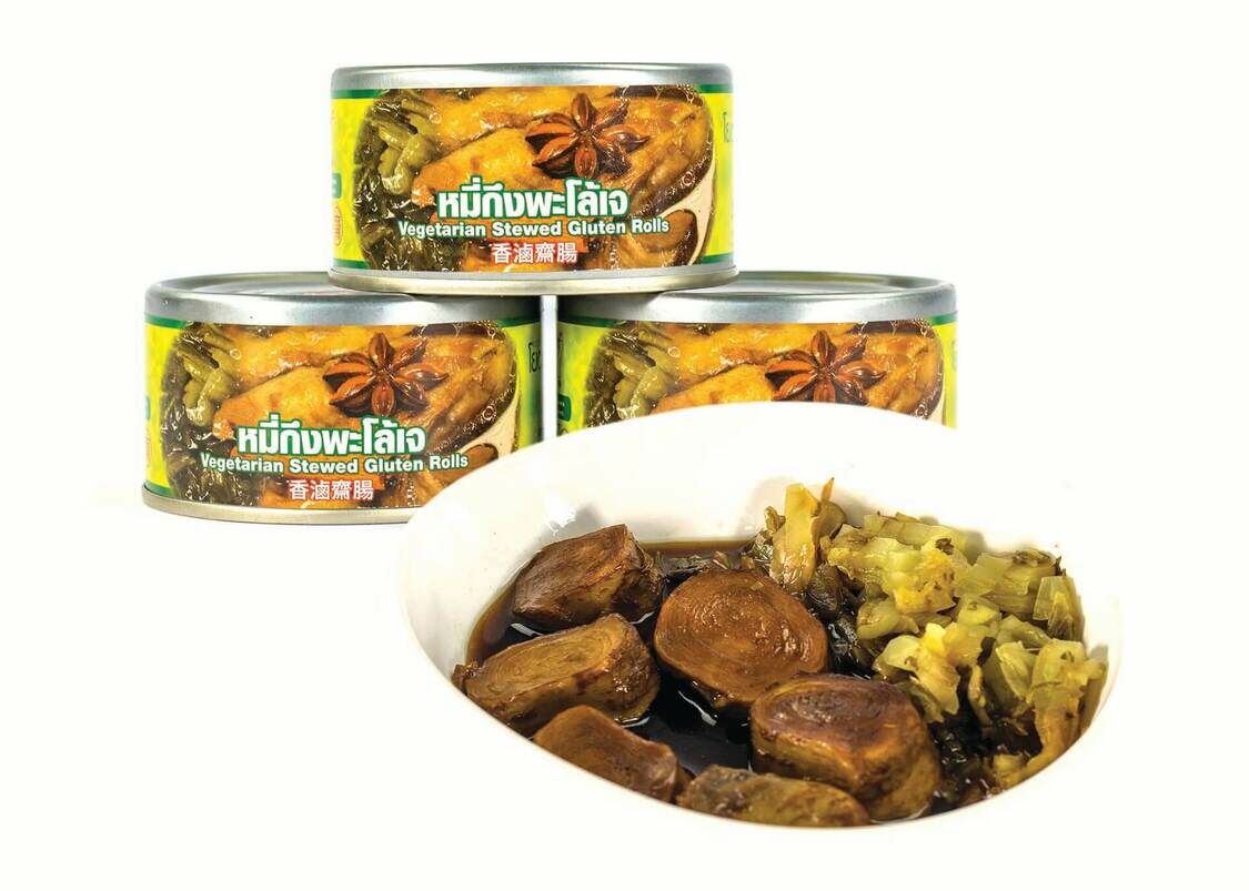 滷水素腸罐頭｜純素
