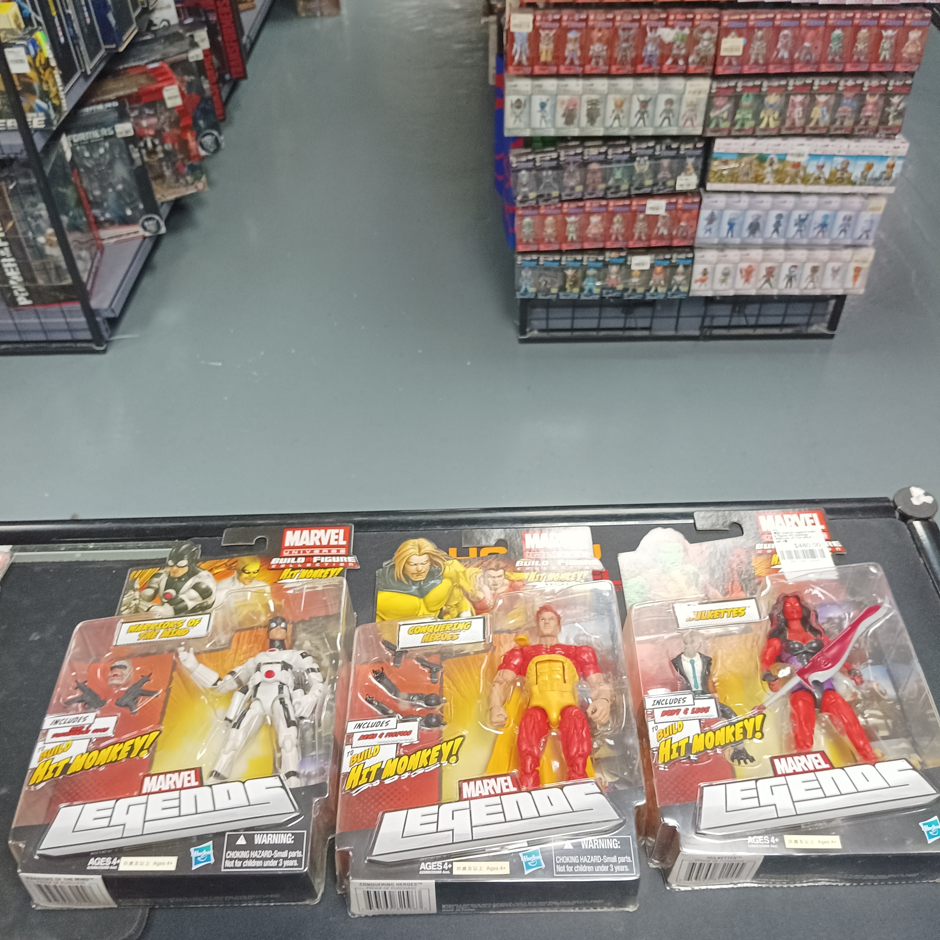 寄賣-其它-marvel legend build a figure Hit monkey Warriors of The Mind 1 set 3隻