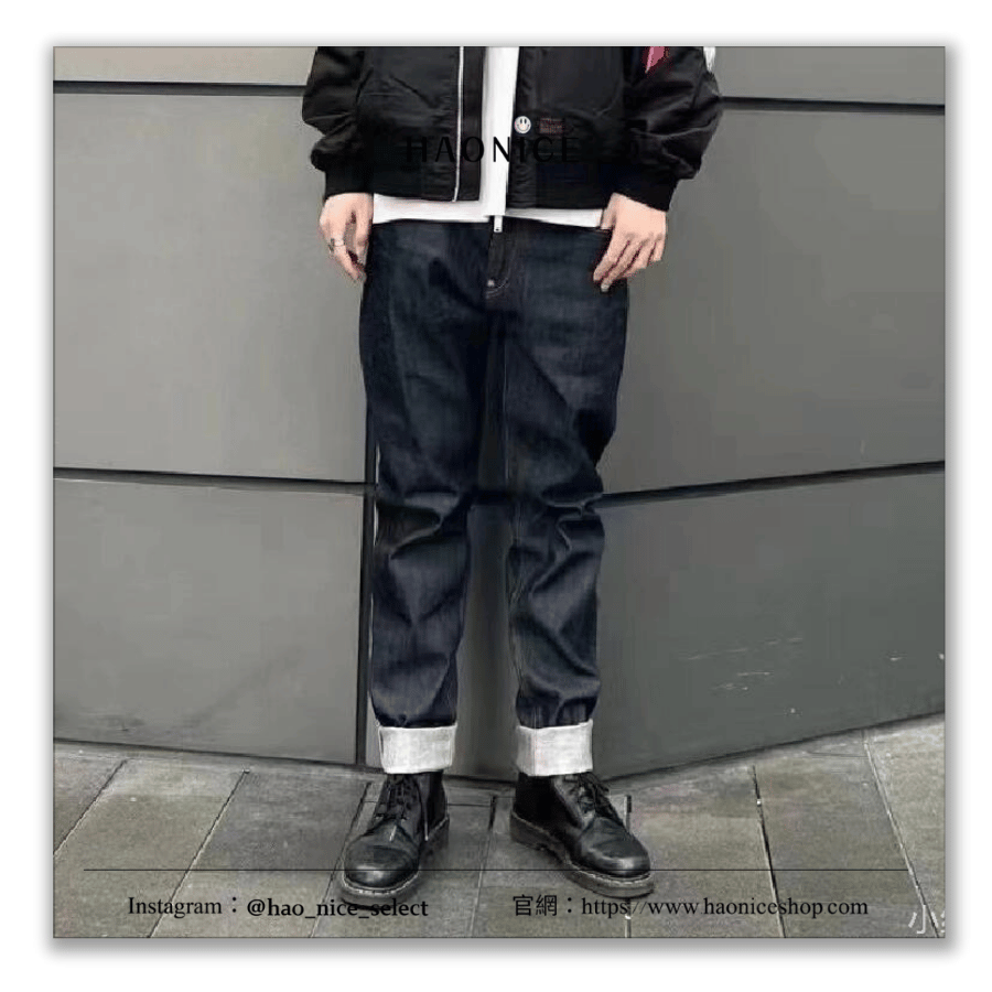 【NICE 歐美日韓代購】100%日本大阪正品 山根英彥EVISU 福神🇯🇵經典大M logo國畫窄口牛仔褲