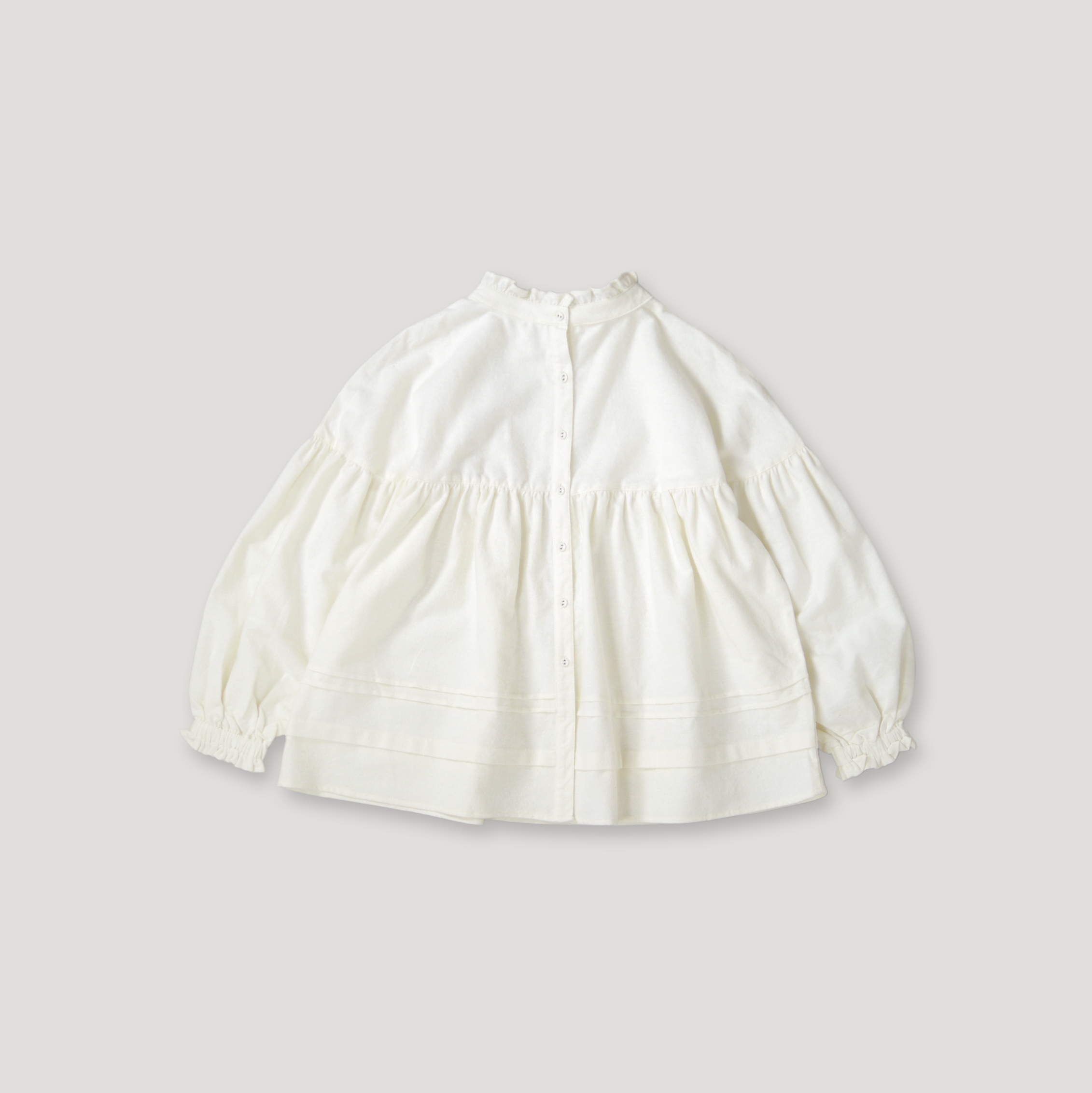 J.P.L. 褶邊領磨毛牛津紡箱型襯衫 ╭ 3色 ╮