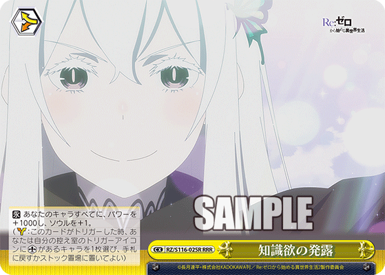 【RZ/S116-025R RRR】知識欲の発露