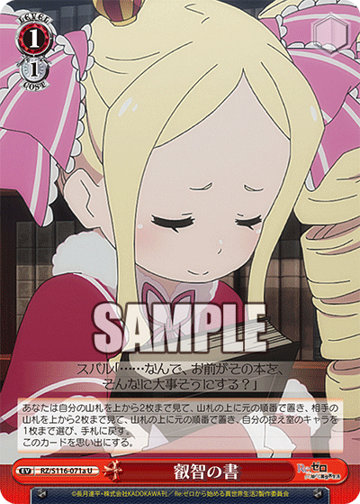 【RZ/S116-071a U】叡智の書