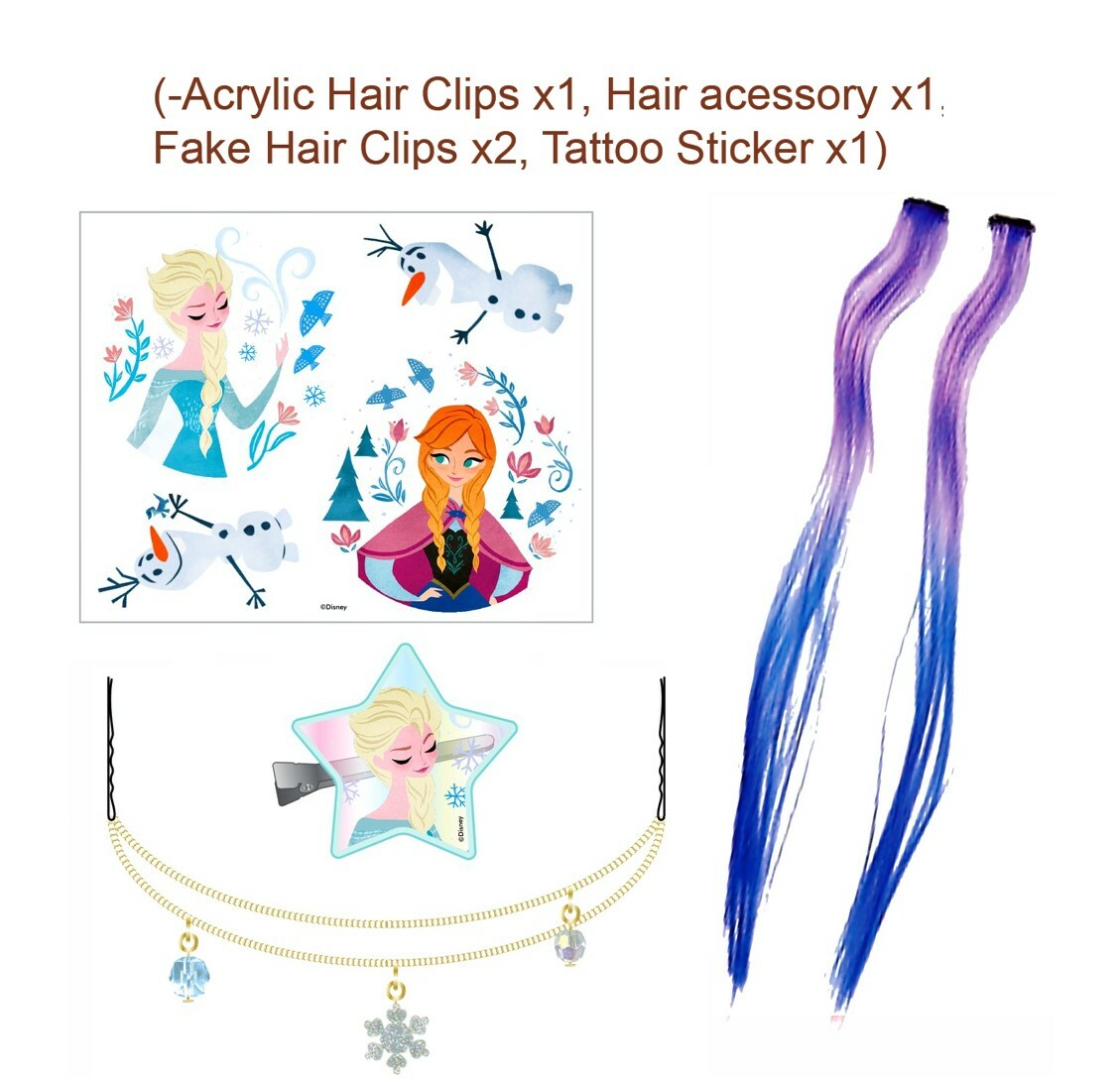 迪士尼魔雪奇緣|兒童髮飾 刺青貼紙套裝