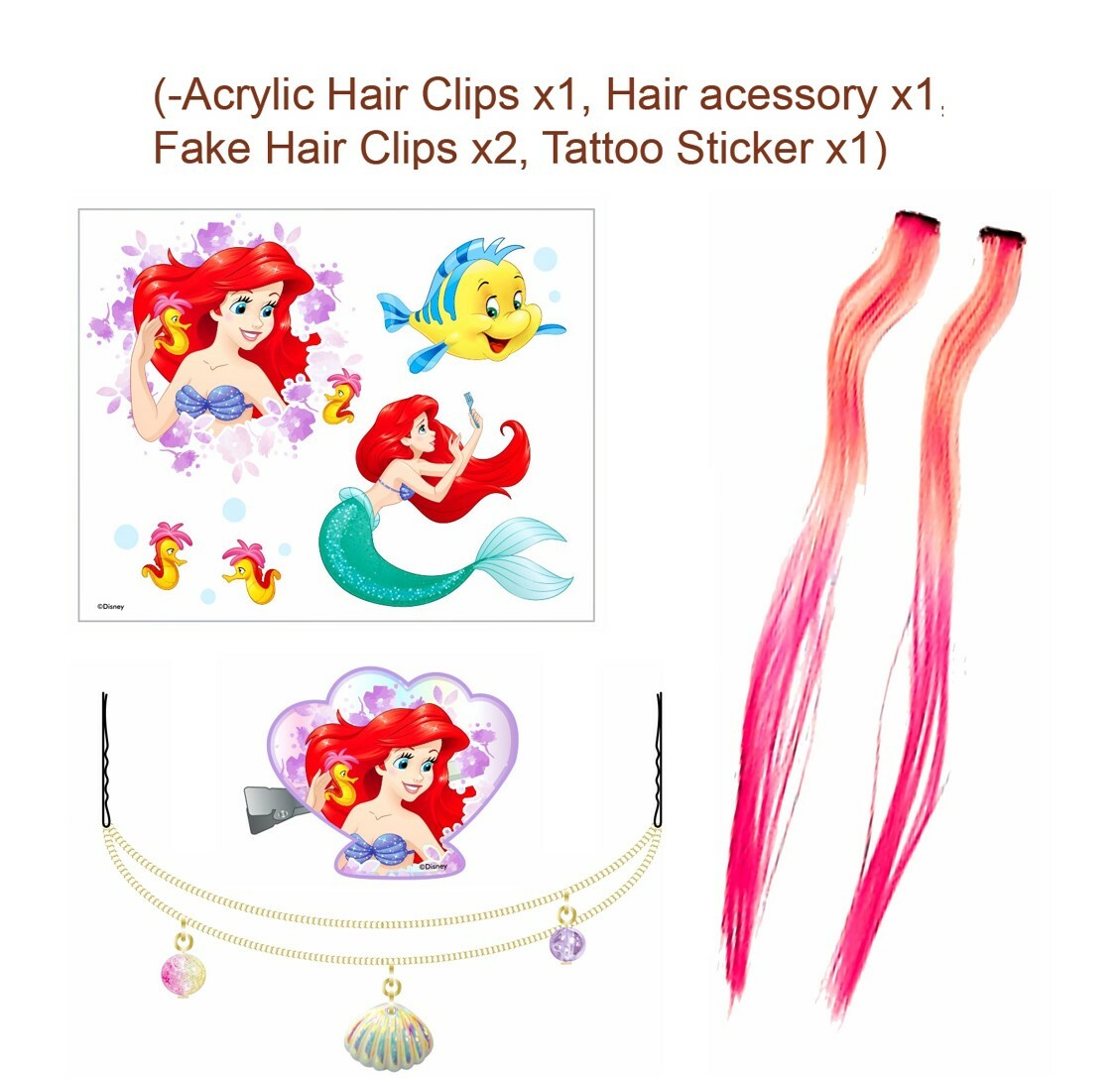 迪士尼公主|兒童髮飾 刺青貼紙套裝
