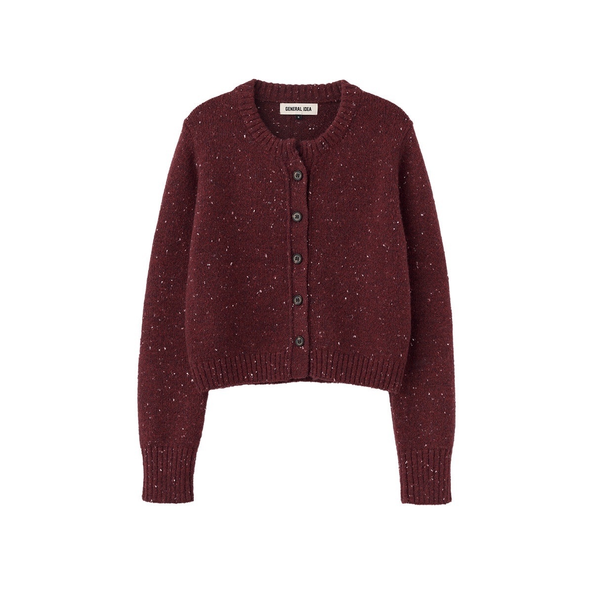 [GENERAL IDEA] WOOL DUST CREWNECK CARDIGAN