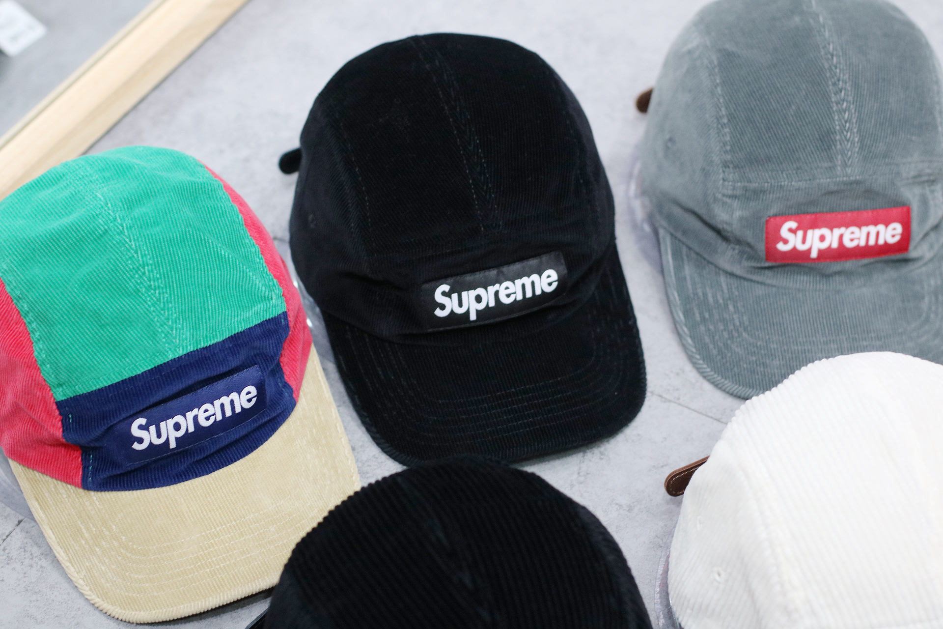 SUPREME FW24 FW23 CORDUROY CAMP CAP 燈芯絨