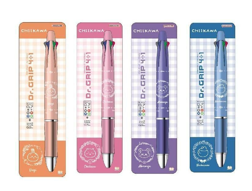 JP Dr.Grip 4+1 Chiikawa 4色原子筆 5784 5791 5907 5777 M011122