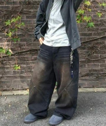 洗水鬆身牛仔褲 GATHER-030P