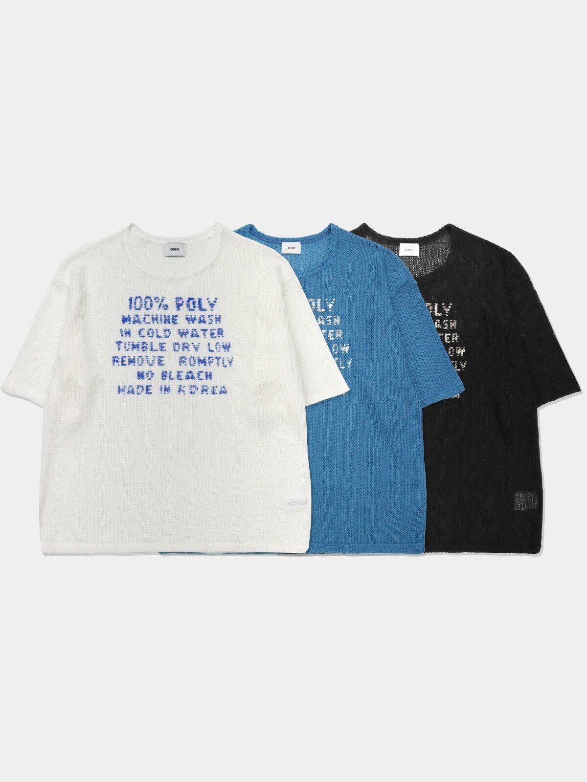 英文字短袖Tee OWN-055T