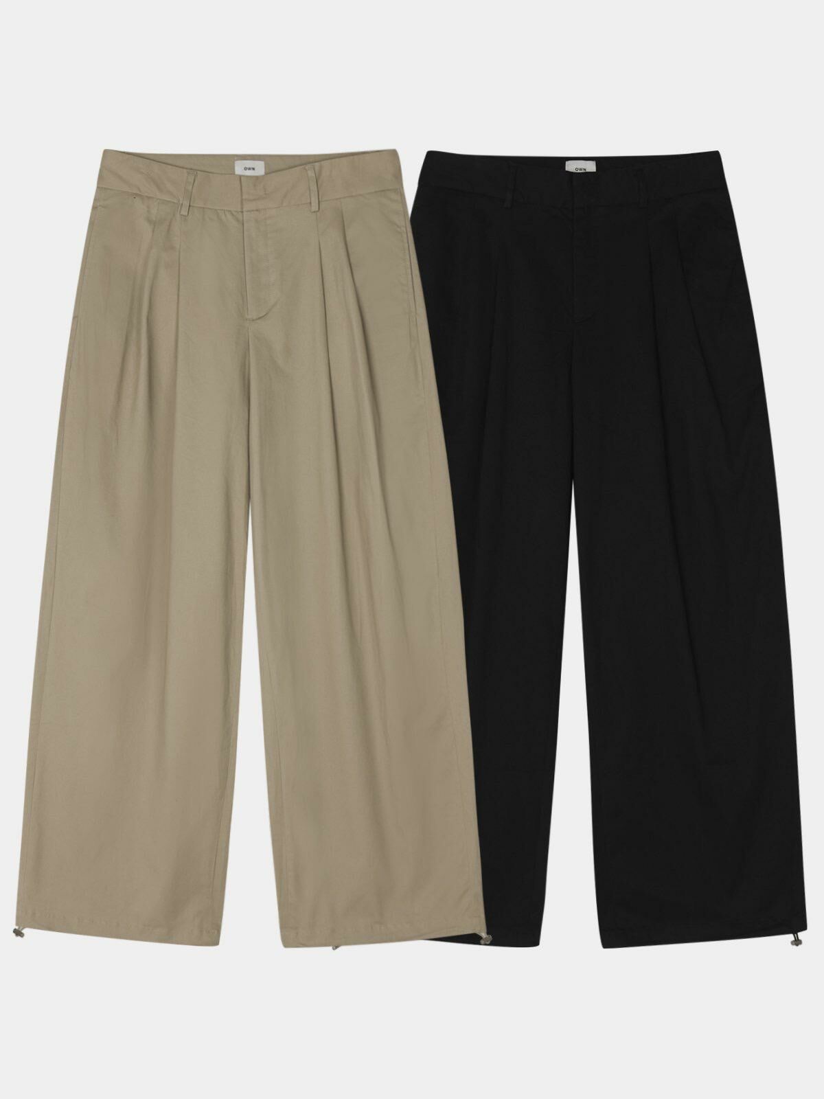 淨色鬆身西褲 OWN-071P