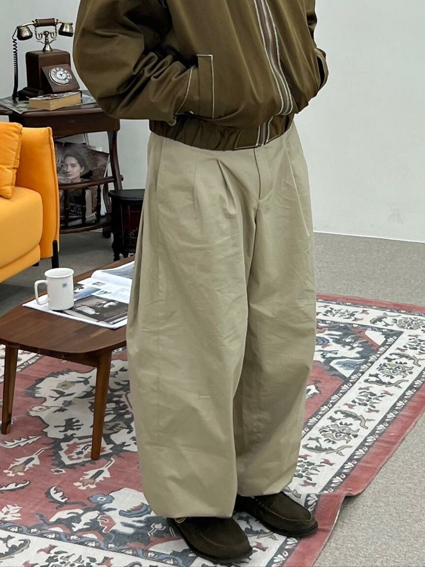 淨色鬆身西褲 OWN-071P