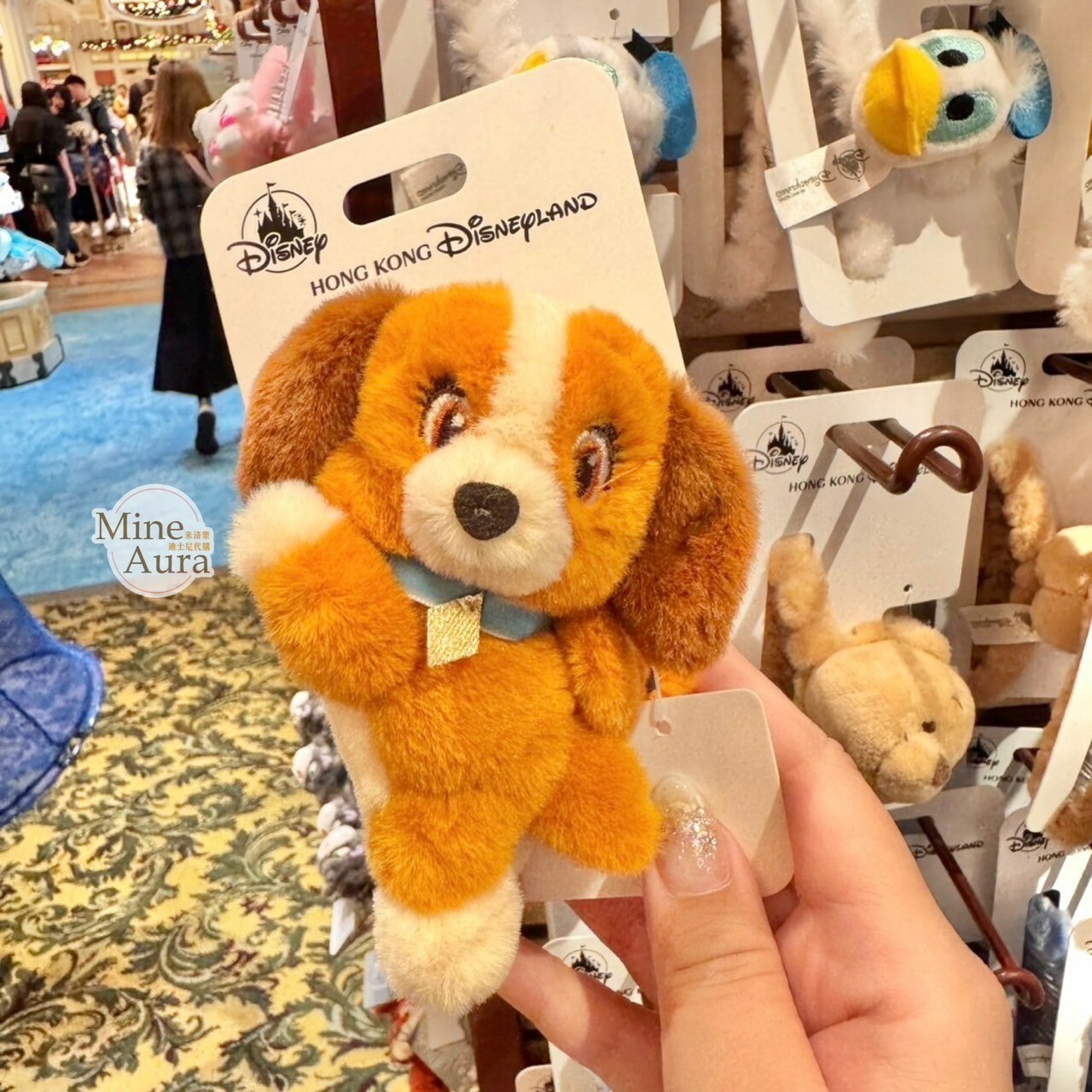 小姐 Lady 造型 絨毛 髮夾 髮抓 鯊魚夾 小姐與流氓 Lady and the Tramp -香港迪士尼樂園