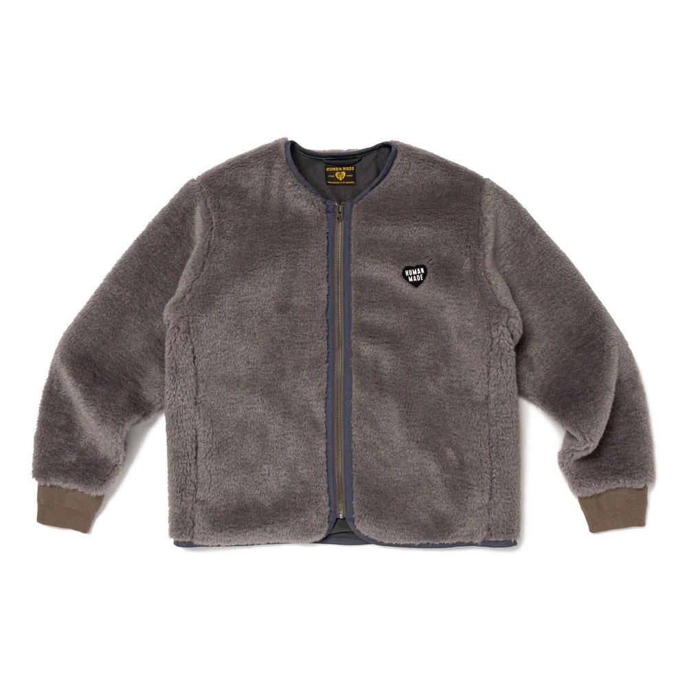 HUMAN MADE 2024 A/W BOA LINER JACKET - GREY PRE ORDER ITEM (預訂中)